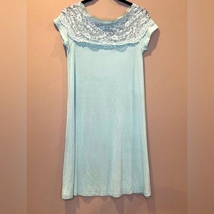 Light Blue Lace Dress